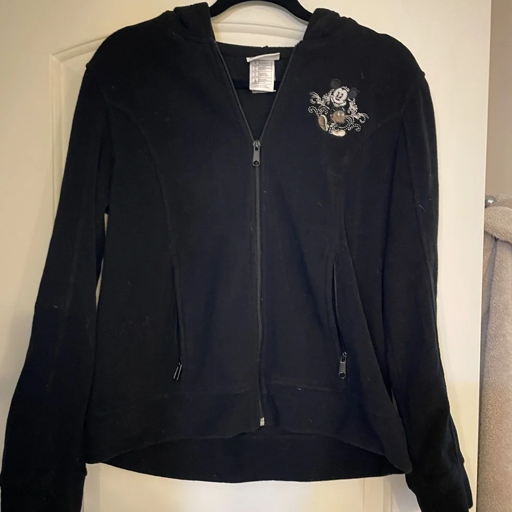 Disney World Mickey Mouse Black hooded Sweatshirt - Picture 3 of 5